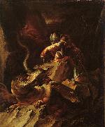 Salvator Rosa Jason Charming the Dragon oil painting artist